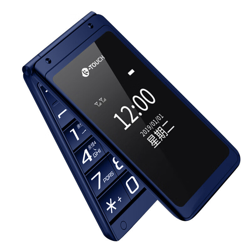 天语 双屏翻盖老年手机