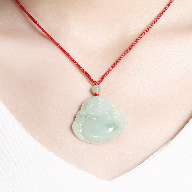 凤禧 飘花弥勒佛女款吊坠