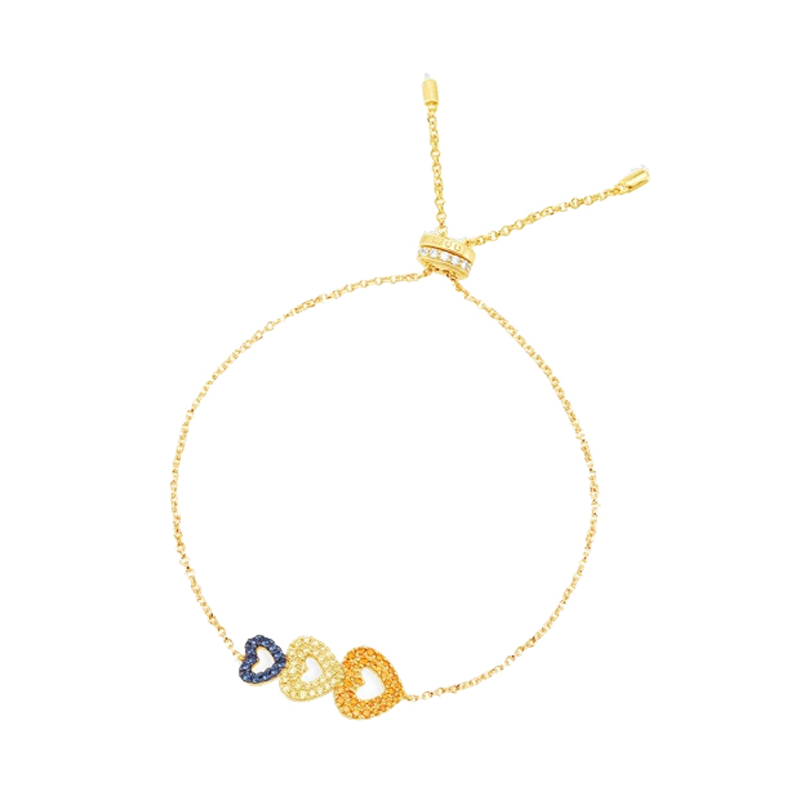 APM 三色爱心手链