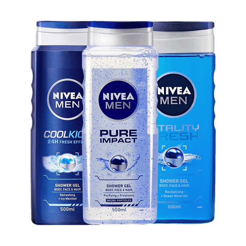 妮维雅 男士沐浴套装沐浴露