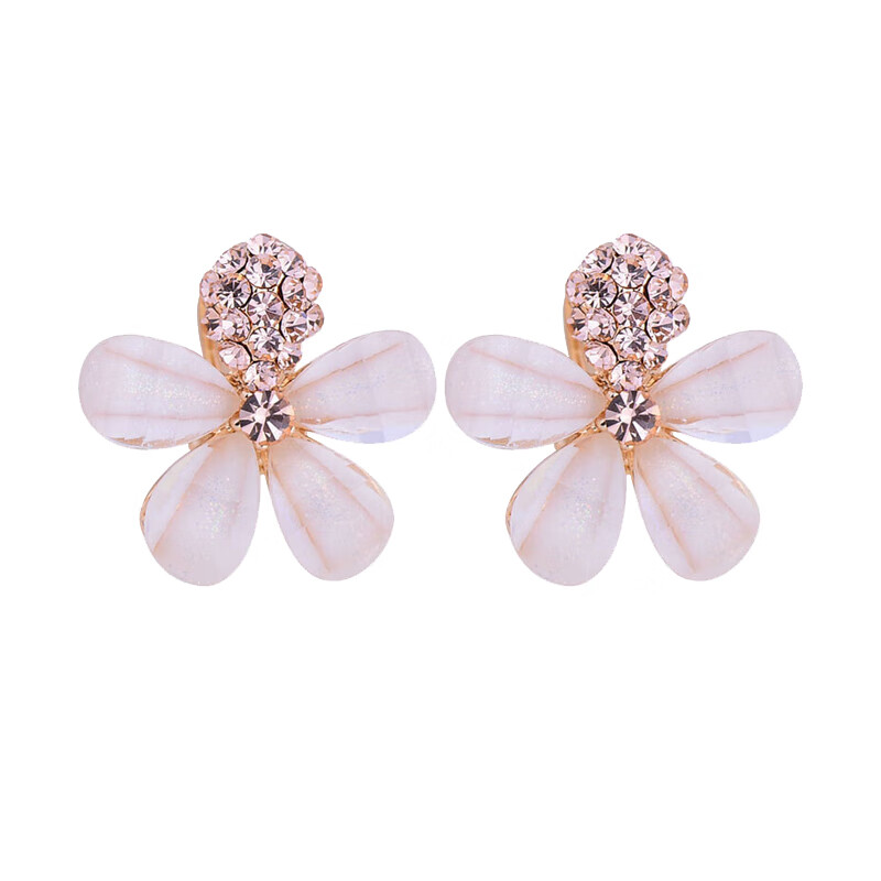 伊黛儿 甜美五叶花瓣耳饰