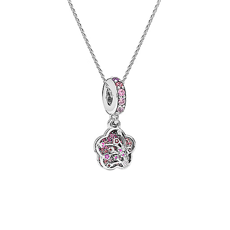 潘多拉 浪漫桃花项链