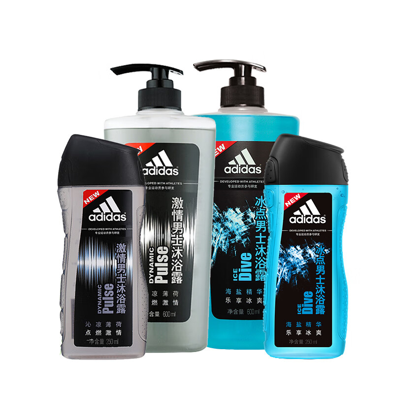 阿迪达斯 薄荷润肤男士沐浴露
