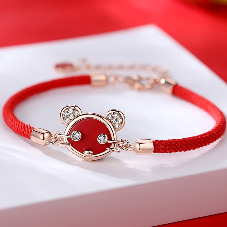 银千惠 可爱红绳手链