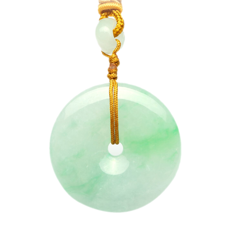 七彩云南 平安扣翡翠吊坠