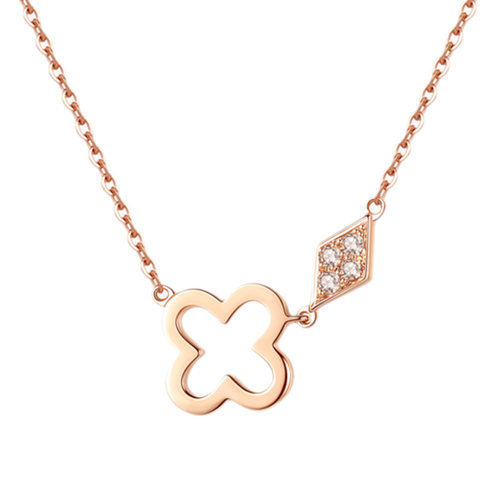 vana 18k金四叶草项链