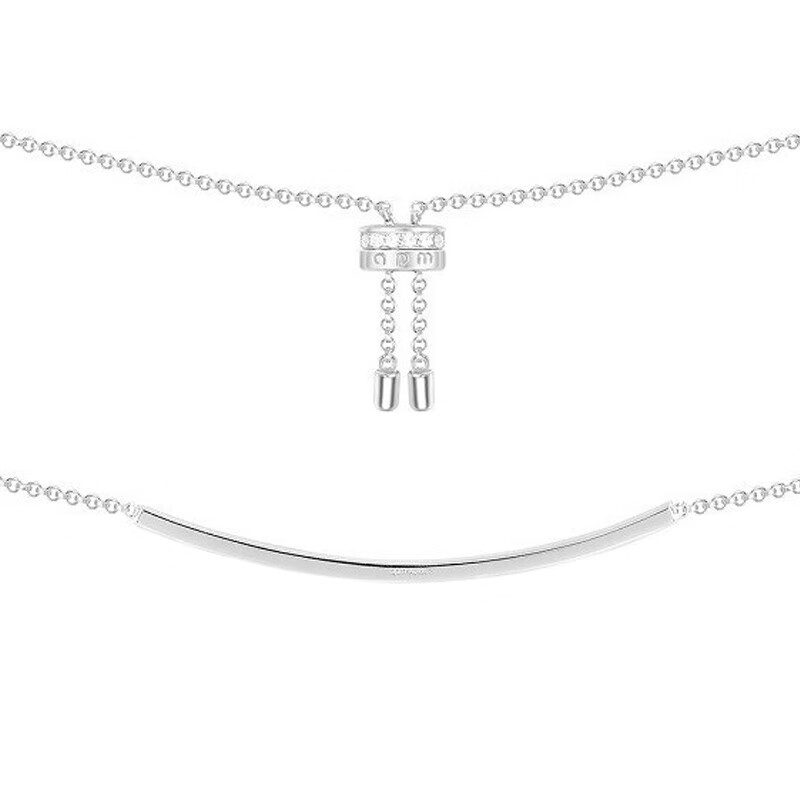 APM 银镶晶钻项链