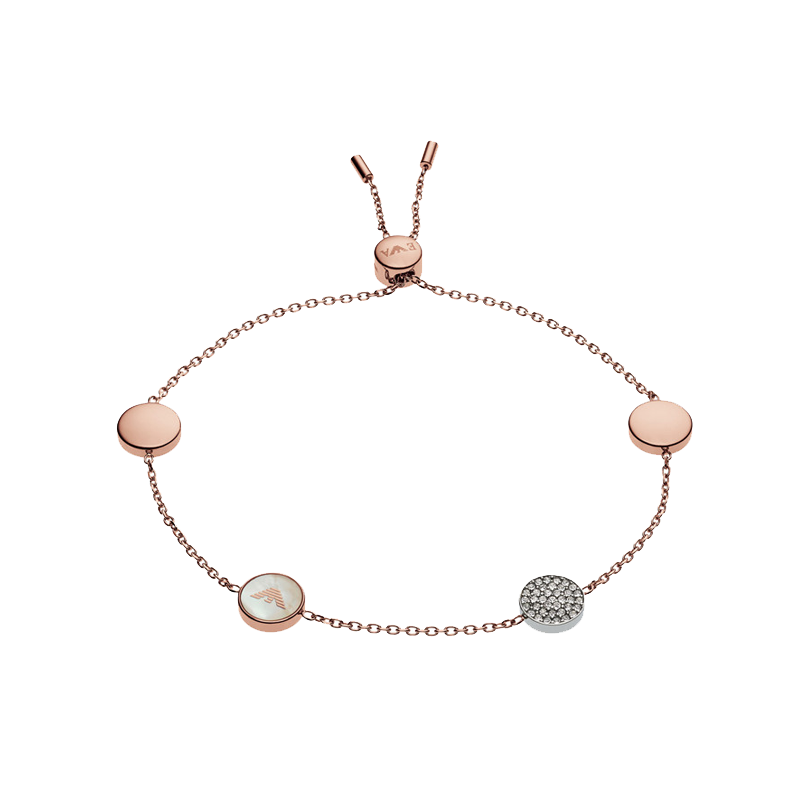 阿玛尼 玫瑰金色 手链