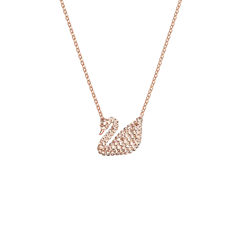 施华洛世奇 摇滚气质金天鹅项链