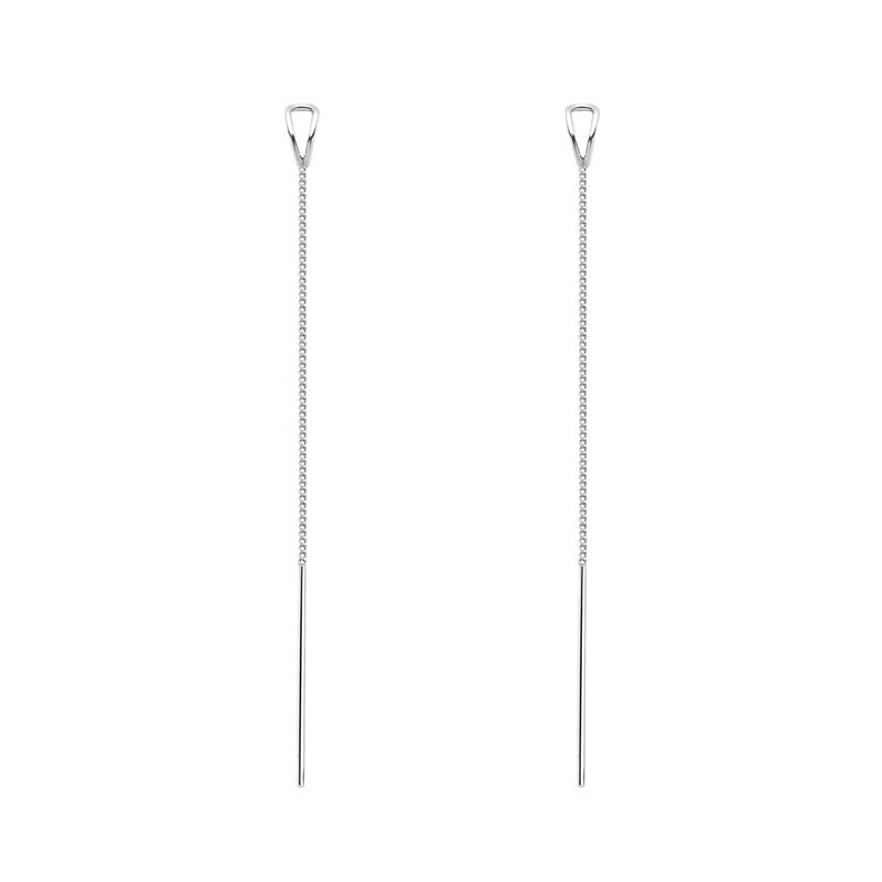 WF长针耳线纯银耳饰