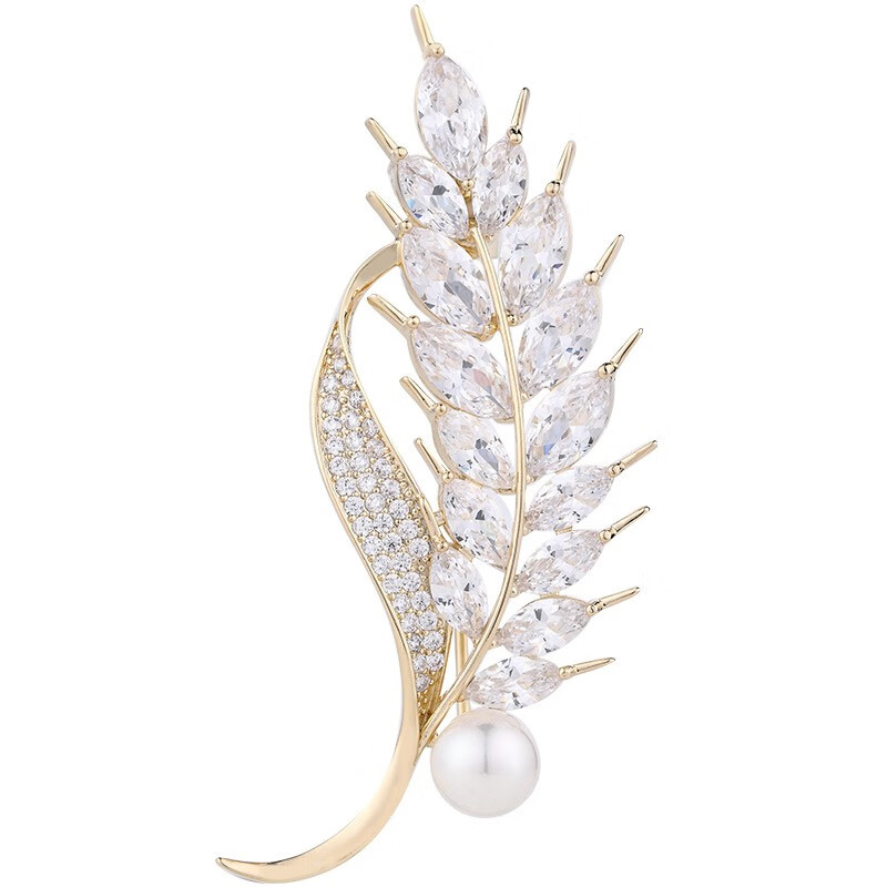 Eternelle璀璨麦穗胸针