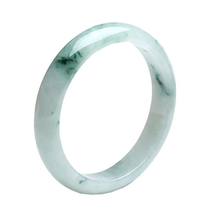 珍唯伊 古典飘花翡翠手镯