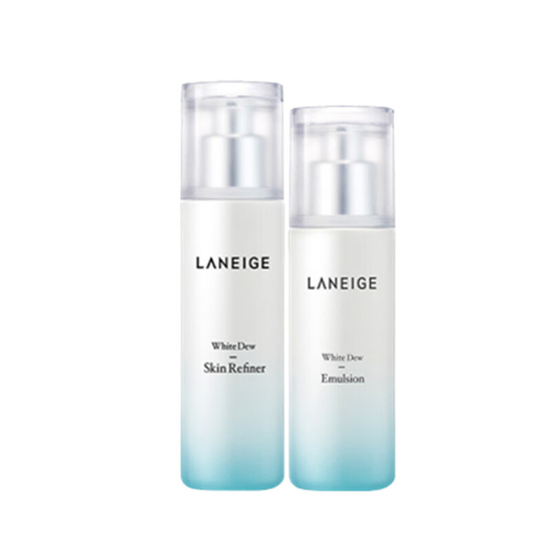 兰芝 臻白晶透水乳护肤套装