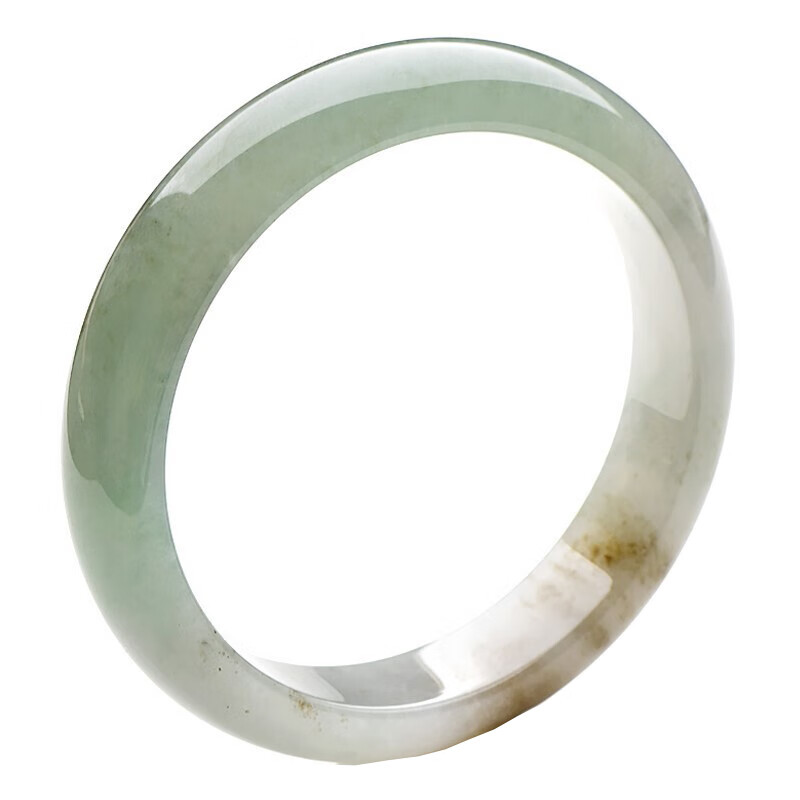 可玉可求 淡绿翡翠手镯