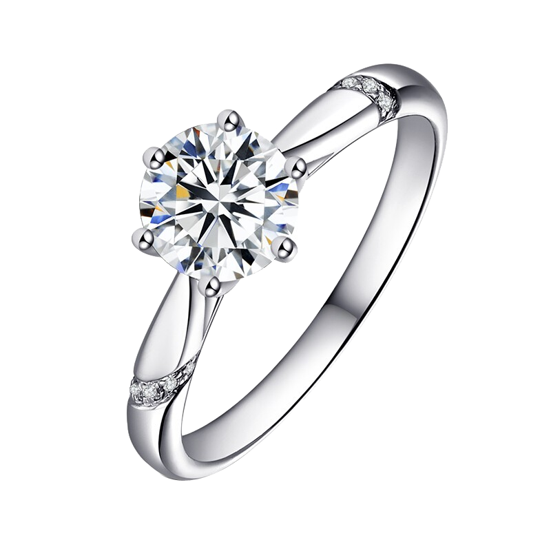 玖长时 一克拉锆石戒指