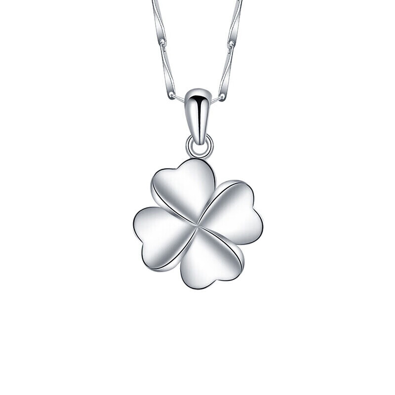 卡蒂罗纯银四叶草项链