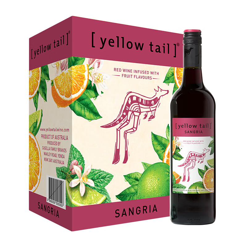 黄尾袋鼠 桑格利亚红葡萄配制酒
