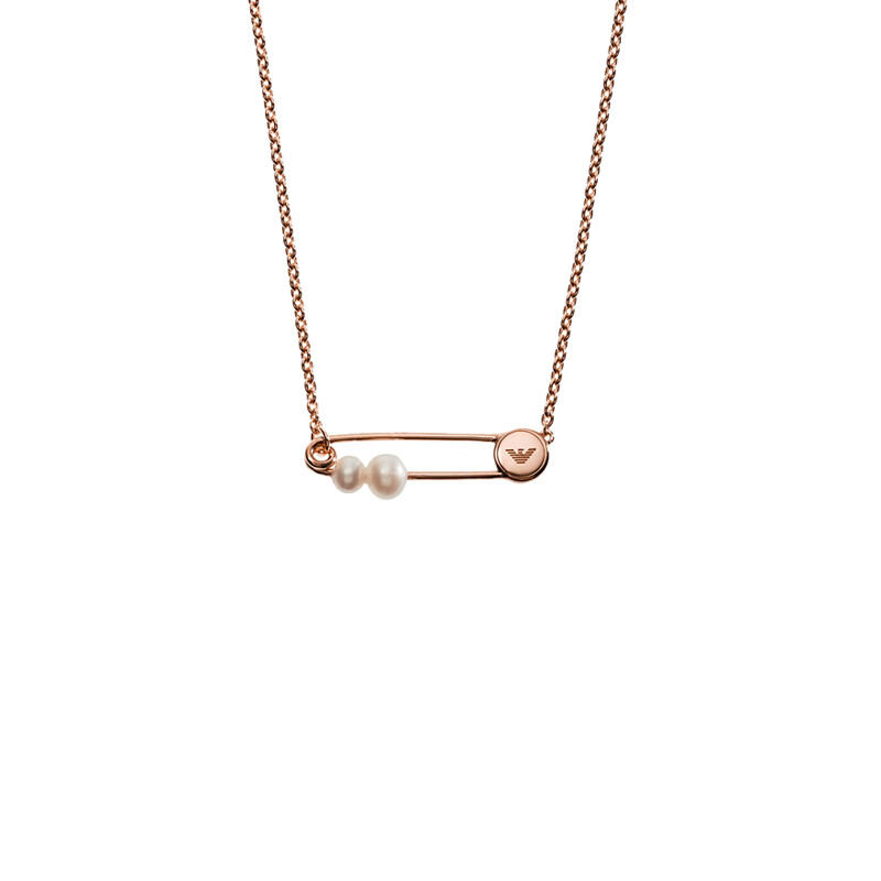 阿玛尼 圆形鹰标 项链