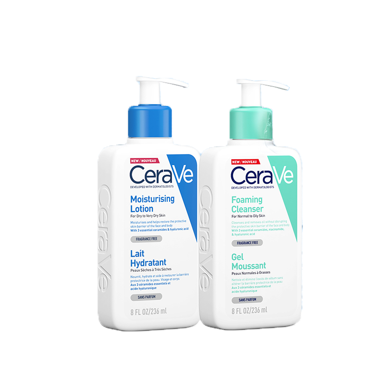 CeraVe适乐肤洗护净颜套装