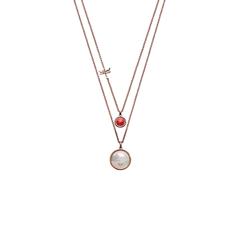 阿玛尼 个性玫瑰项链