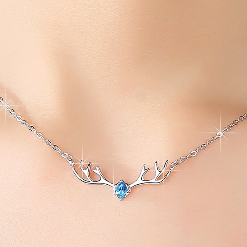 恋蕴 纯银吊坠情侣锁骨链