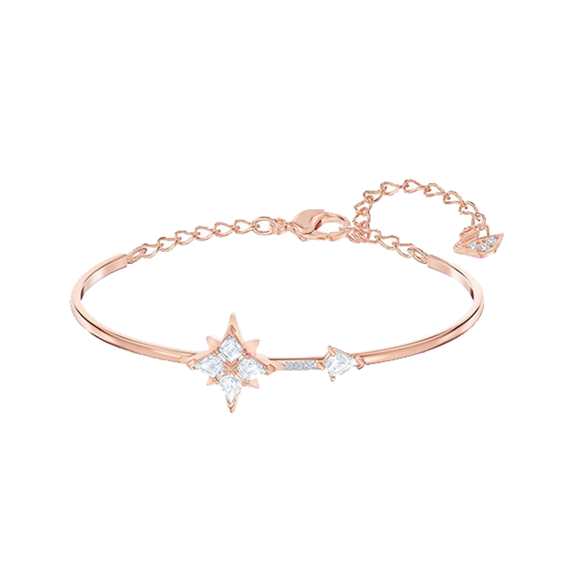 施华洛世奇 多棱角雪花手链