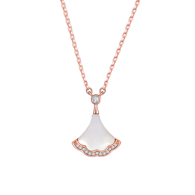 幸运吉拉 贝壳小裙子项链