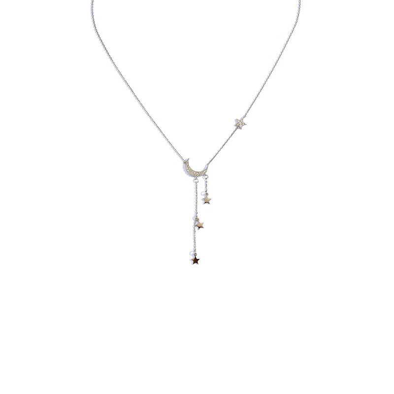 QIMEILA 锆石纯银 项链