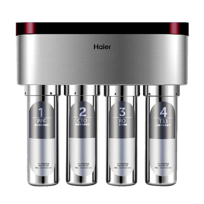 海尔不锈钢外壳净水器