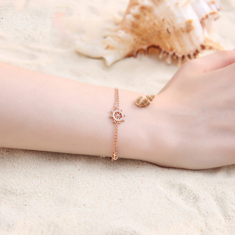 卡蒂罗 个性港风船舵手链