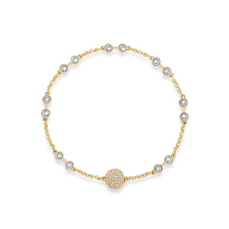 施华洛世奇 沁透冰晶镀金色手链