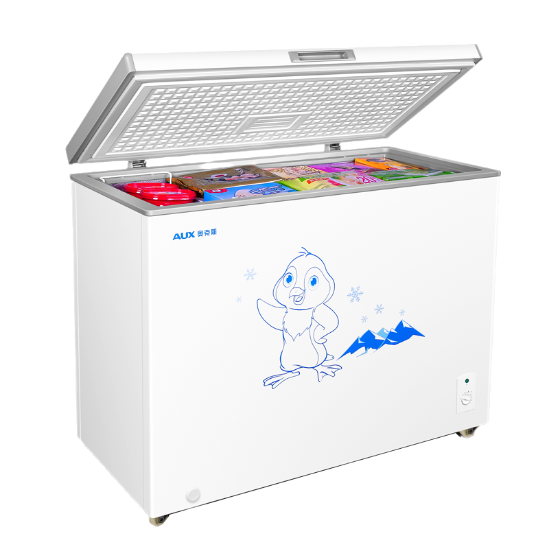 奥克斯 家用商用单箱双温冷柜