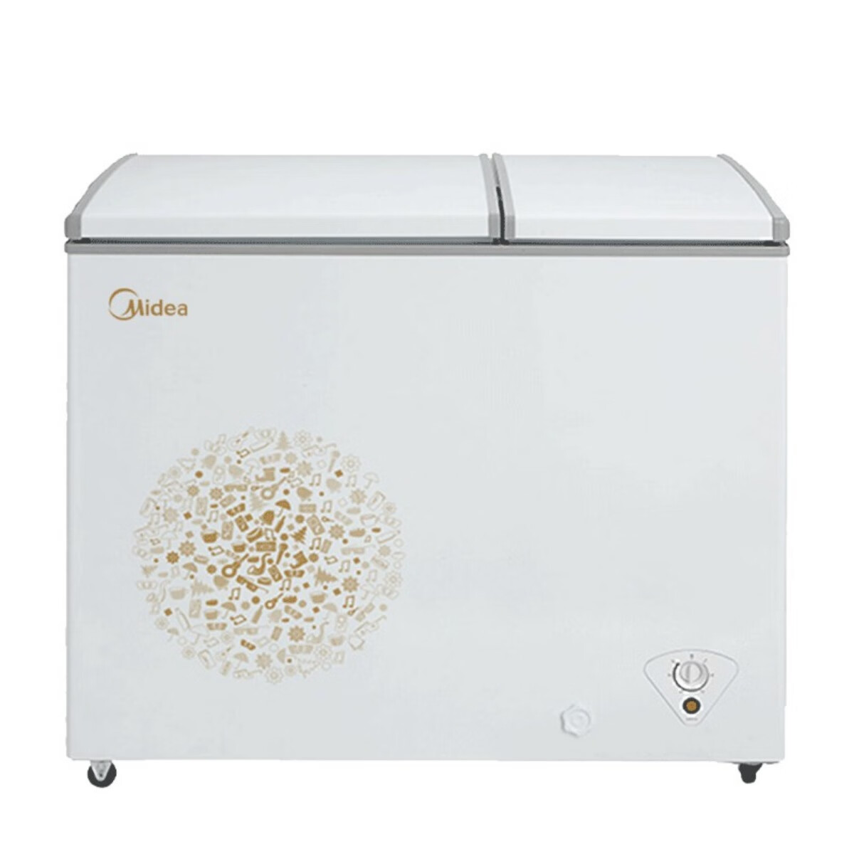 美的一级能效冷冻冷藏卧式冰柜