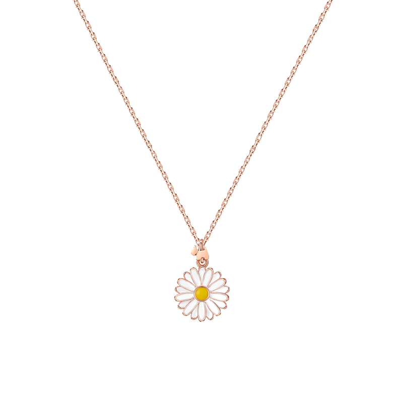 AGATHA 滴胶银质项链