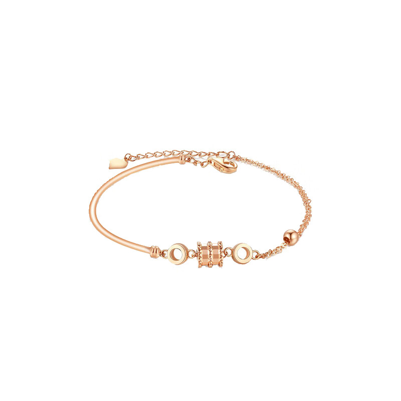 奢蒂 经典款玫瑰金手链