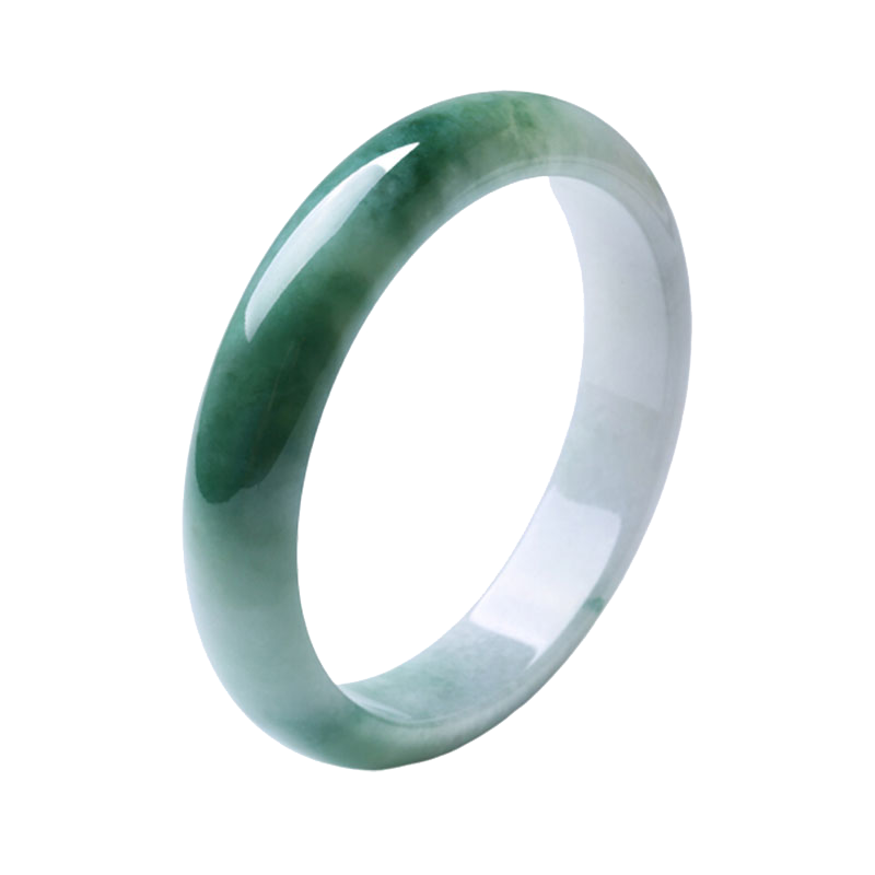 净心石 时尚飘花翡翠手镯