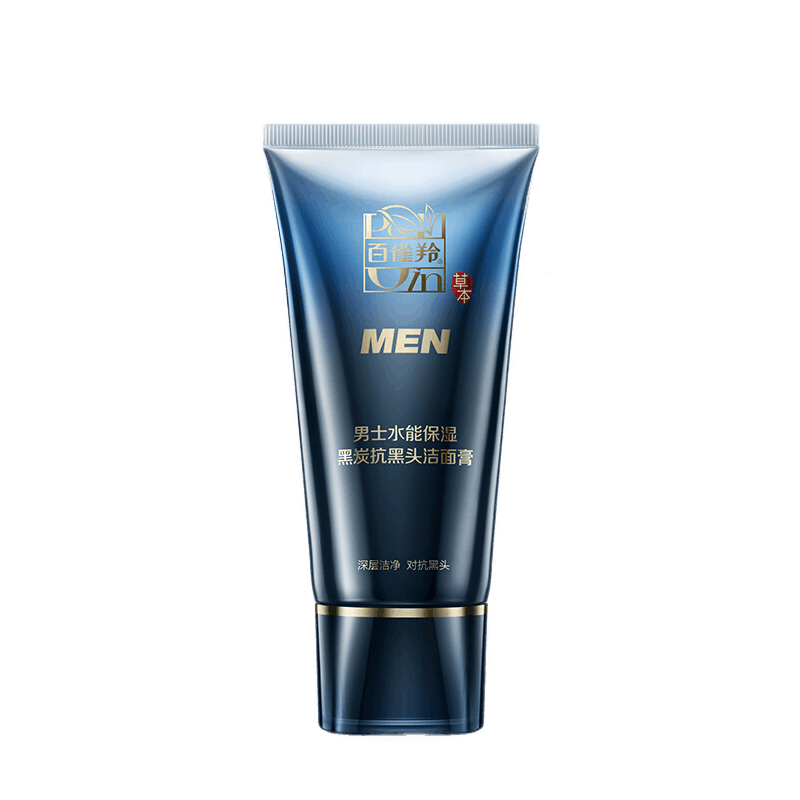 百雀羚 男士水能保湿黑炭洁面膏