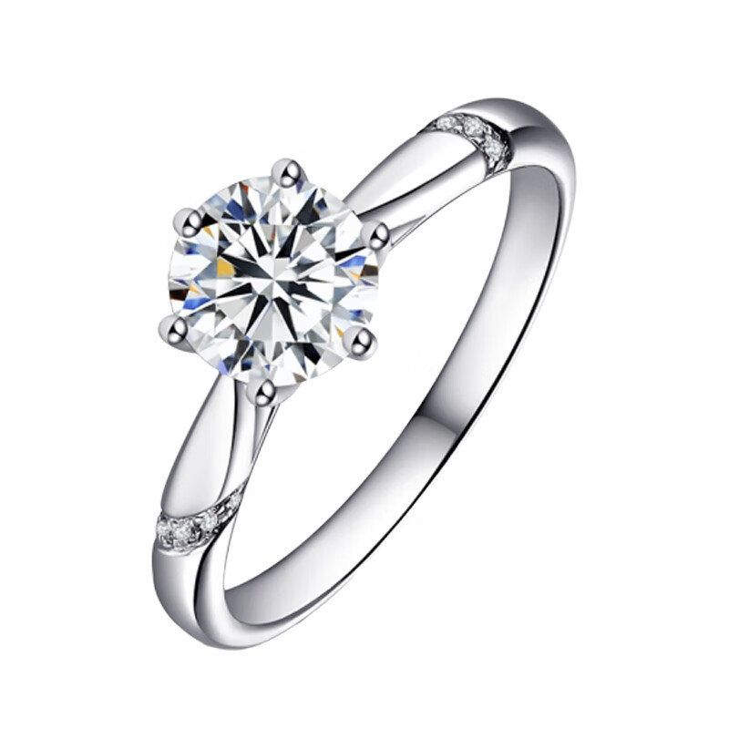 玖长时 圆头爪镶戒指