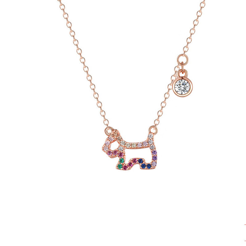 瑷嘉莎可爱百搭锁骨链