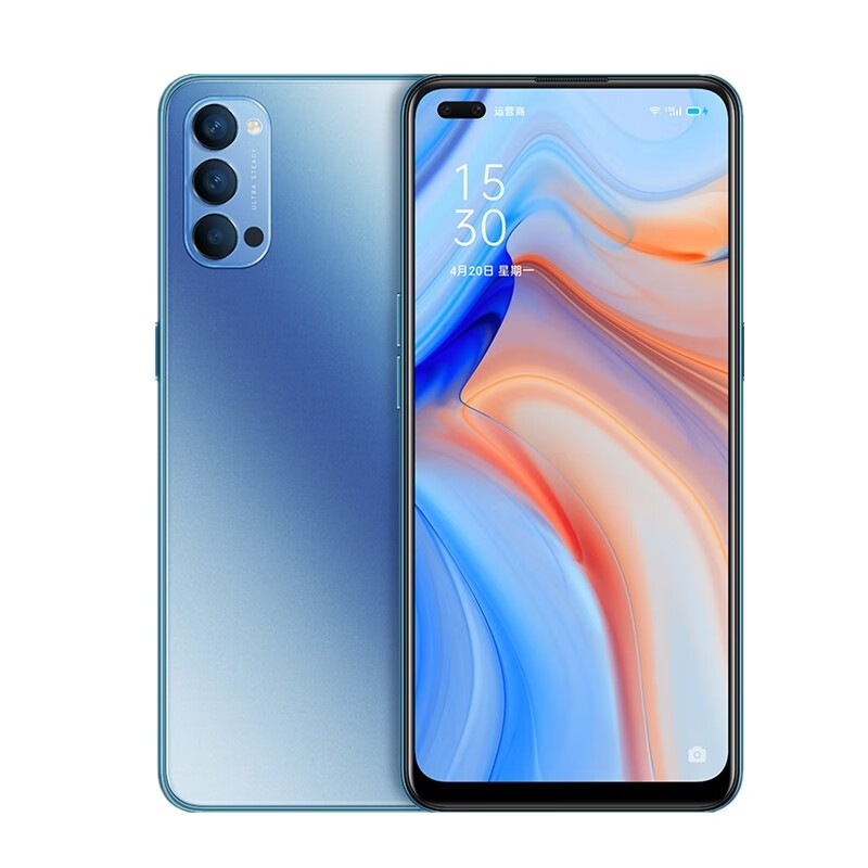 OPPO Reno4晶钻蓝手机