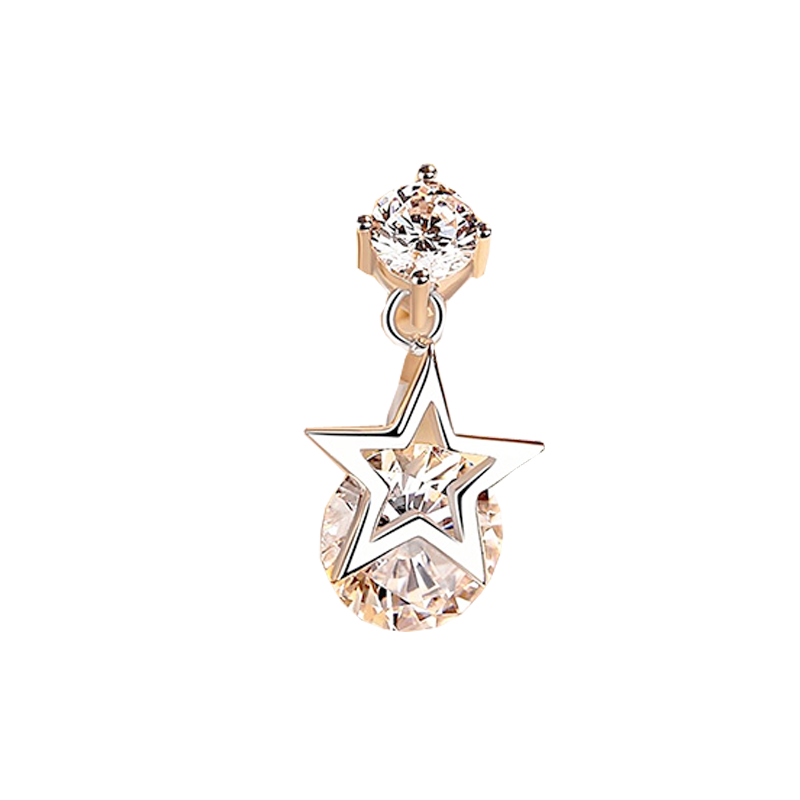 缔晶 银质星星耳环