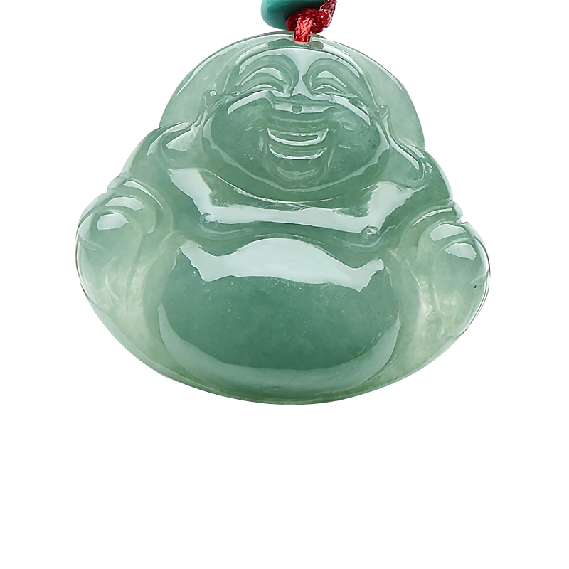 可玉可求 笑佛 翡翠吊坠
