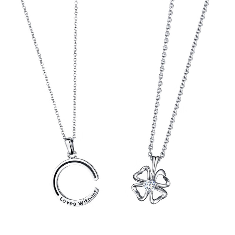 卡蒂罗 C字四叶草项链