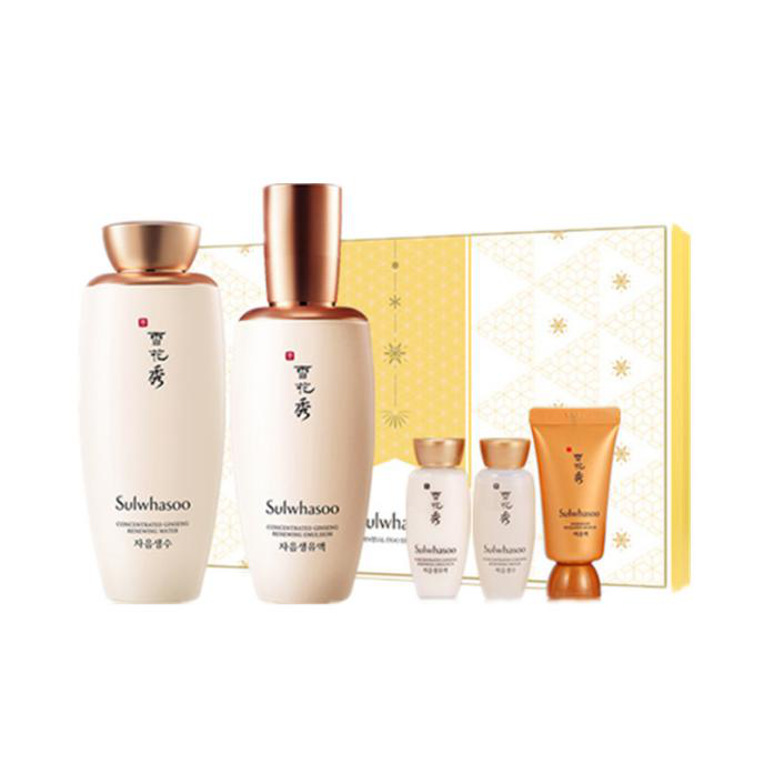 雪花秀 滋盈生人参焕颜水乳套装