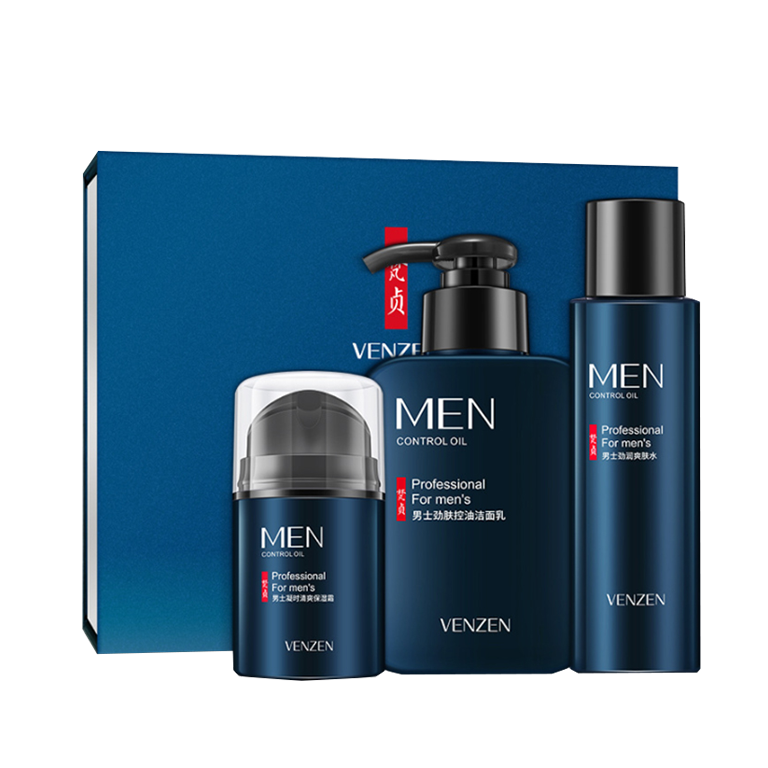 梵贞 男士抗油祛痘保湿套装