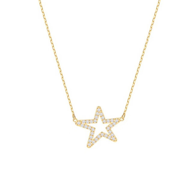 施华洛世奇 五角星钻石项链