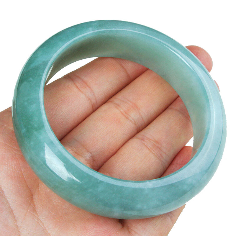 艾选潮品 油青玉翡翠手镯