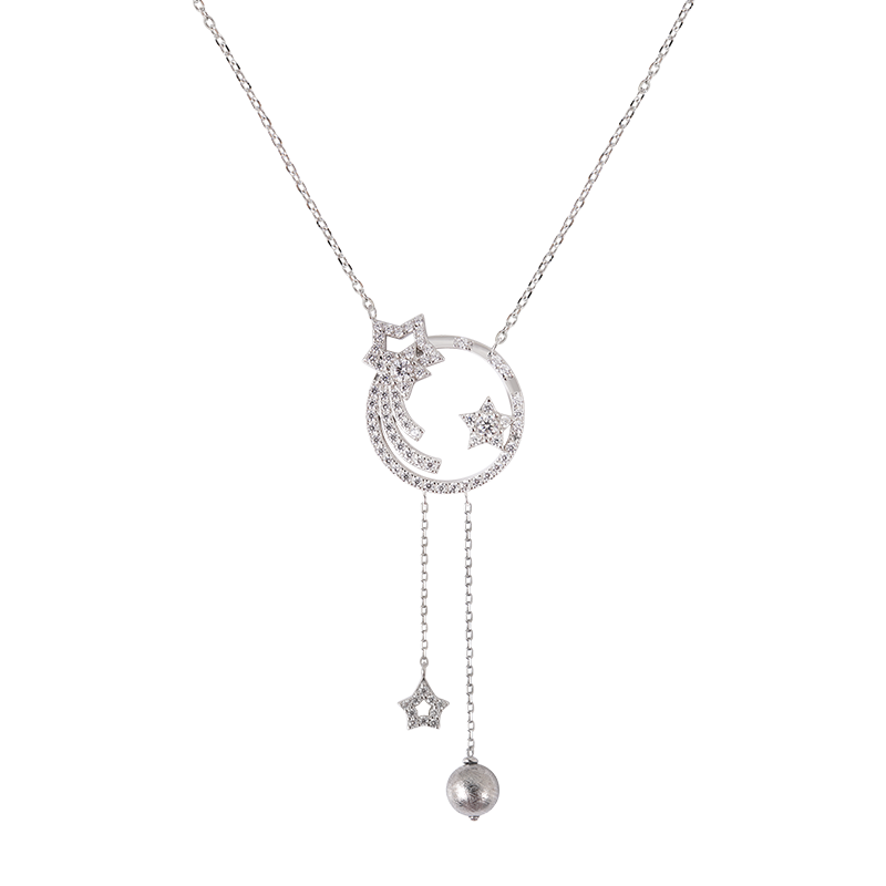 AWNL 星月祈福银项链