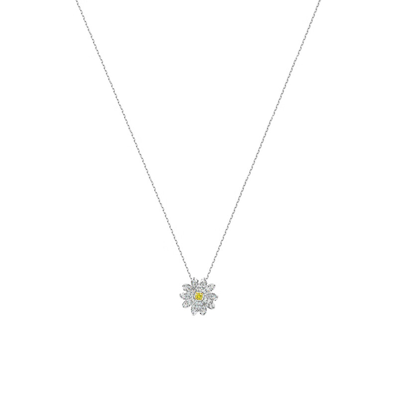 施华洛世奇 镀白金色项链