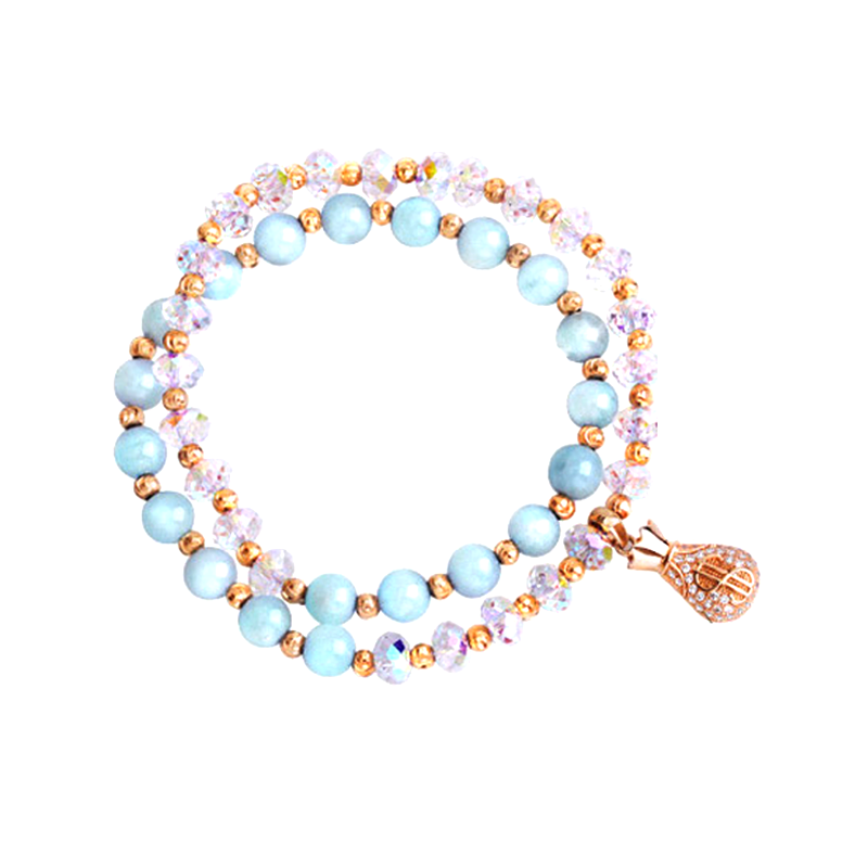 静风格 海蓝宝 手链